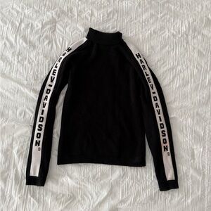 Vintage Harley-Davidson Black Knit Turtleneck